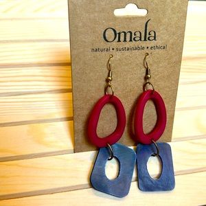 Handmade Horn Dangle Earrings